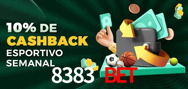 10% de bônus de cashback na 8383 bet